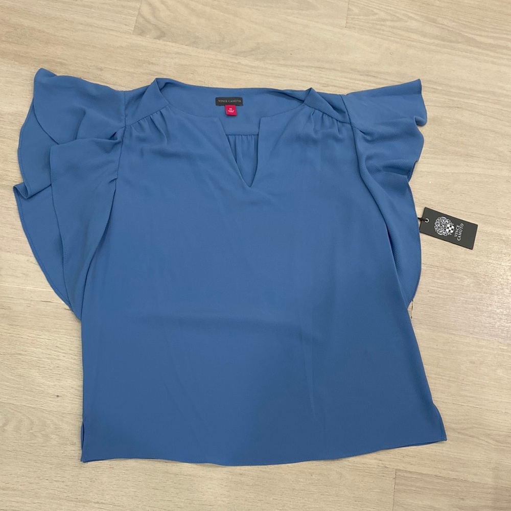 NWT Vince Camuto Blue Blouse - XS
